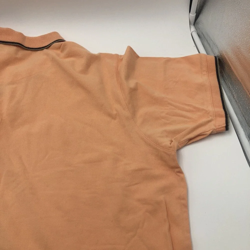 Munsingwear Mens Polo Shirt Orange Creamsicle Color Size‎ Large Chest Pocket